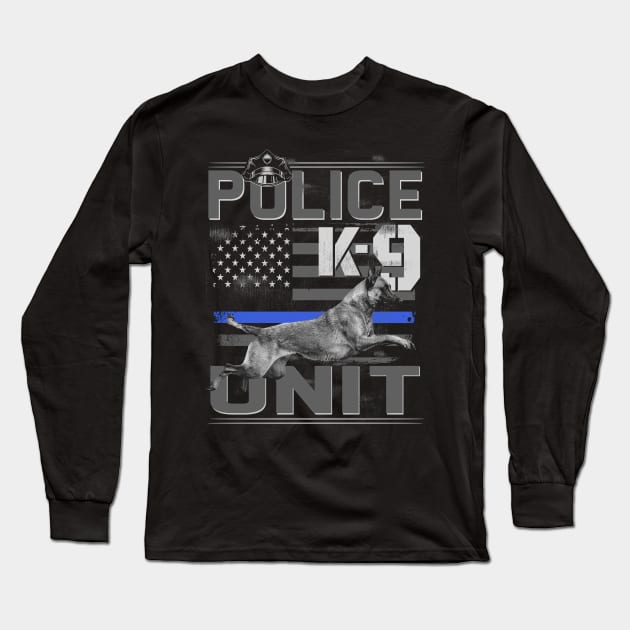 police k9 unit Long Sleeve T-Shirt by Jandjprints